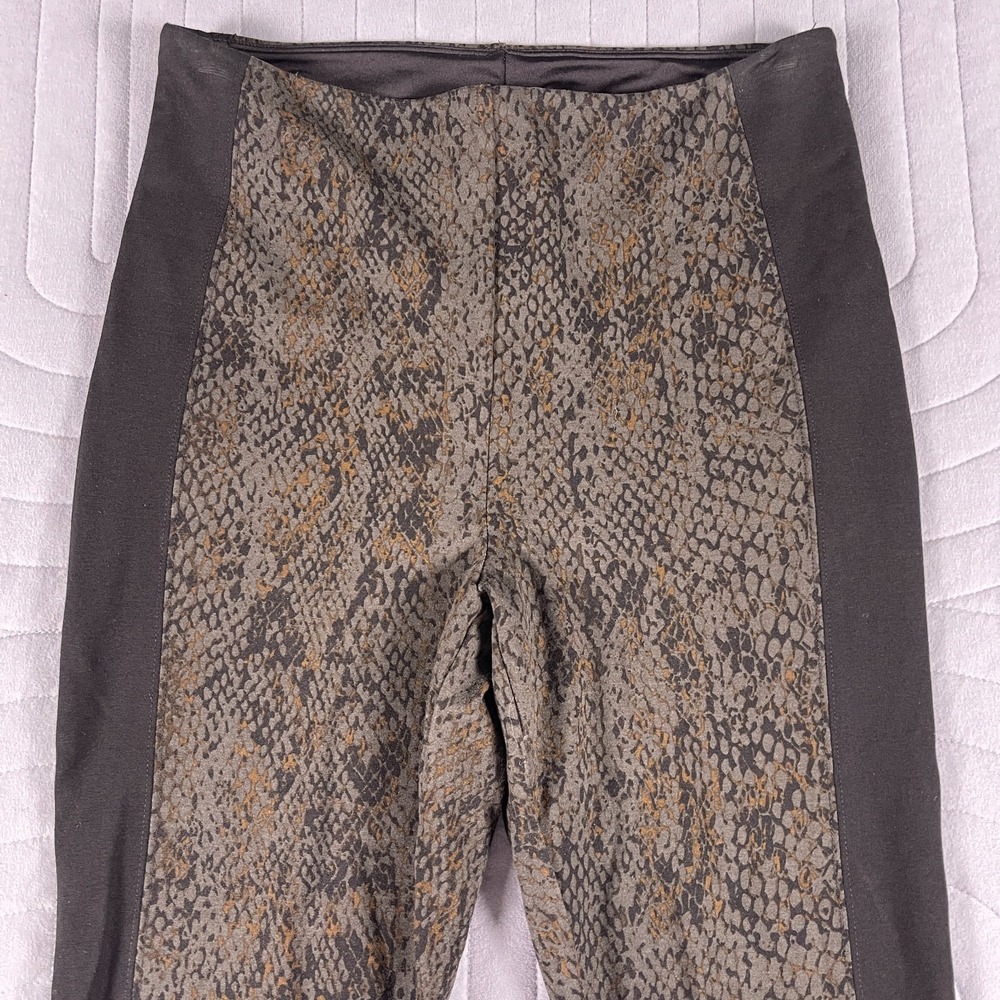 Lysse New York Womens Leggings Small Snake Print Side Panel Ponte Pants Viscose